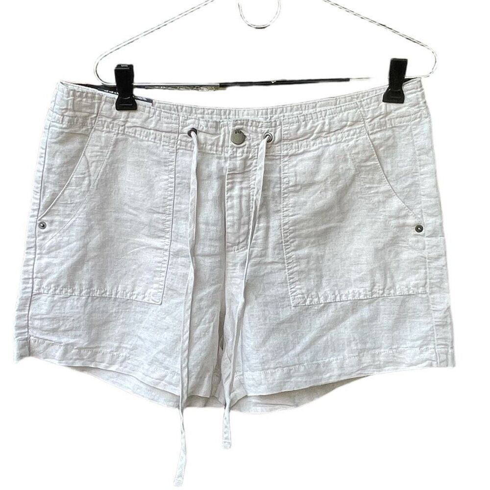 Gap NWT size 8 cotton linen blend tie waist shorts